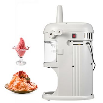 VEVOR Commercial Ice Shaver Crusher, 220lbs, 250W 1500RPM ,for Bar, Home and Commercial Use ,White