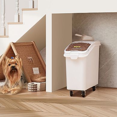 VEVOR Rice Storage Container, 21Gallon/80L Capacity Large Dog Food Dispenser Bin
