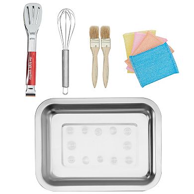 VEVOR Commercial Waffle Maker, 1300W Round Nonstick Waffle Iron, 50-300°C Temp Control, 120V