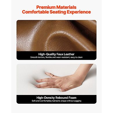 VEVOR Accent Chair, Mid Century Modern Armchair with Solid Wood Frame and Non-Slip Legs