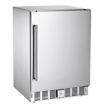 VEVOR 24-Inch Indoor/Outdoor Beverage Refrigerator, 150-qt , 180 Cans Built-in Beer Fridge