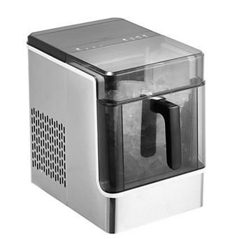 VEVOR Countertop Ice Maker, 32 Cubes Ready in 15 Mins, 46lbs in 24Hrs, with 2 Sizes Ice Cube