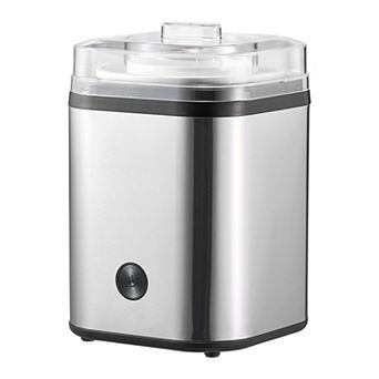 VEVOR Ice Cream Maker, 2.11-qt Large Capacity, Operation & Cleaning, Stainless Steel Shell, Silver