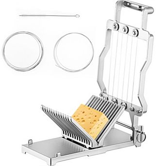 VEVOR Cheese Cutter With Wire 1 cm & 2 cm Cheeser Butter Blade Replaceable Cheese Slicer Wire