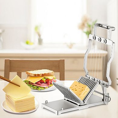VEVOR Cheese Cutter With Wire 1 cm & 2 cm Cheeser Butter Blade Replaceable Cheese Slicer Wire