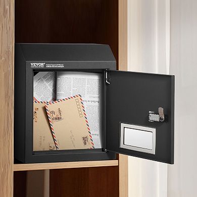VEVOR Through The Door Key Drop Box, Heavy Duty Steel Through the Door Mailbox