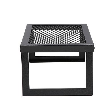 VEVOR Folding Campfire Grill, 18" Portable Fire Pit Grill Grate with Legs for Outdoor Cooking