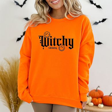 S.W.Smiley Witchy Bold - Women's Graphic Sweatshirt
