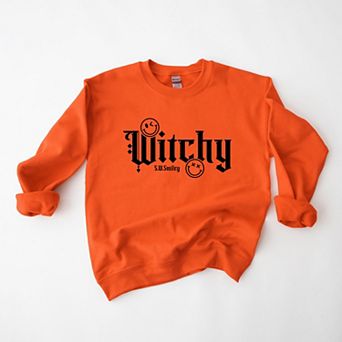 S.W.Smiley Witchy Bold - Women's Graphic Sweatshirt