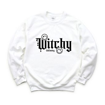 S.W.Smiley Witchy Bold - Women's Graphic Sweatshirt
