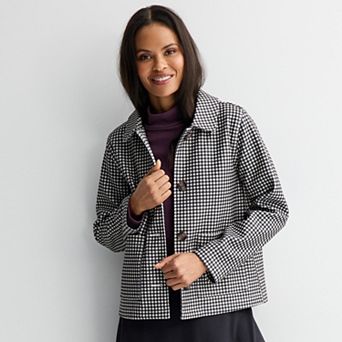 Women's Croft & Barrow® Plaid Jacket