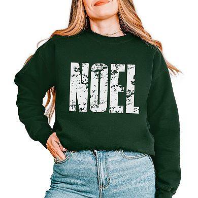 Noel Block Distressed - Women's Graphic Sweatshirt