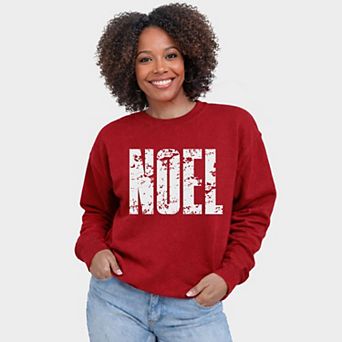 Noel Block Distressed - Women's Graphic Sweatshirt