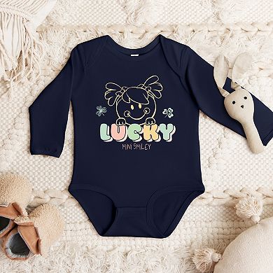 Mini Smiley Lucky Aria - Baby Long Sleeve Bodysuit