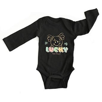 Mini Smiley Lucky Aria - Baby Long Sleeve Bodysuit