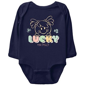 Mini Smiley Lucky Aria - Baby Long Sleeve Bodysuit
