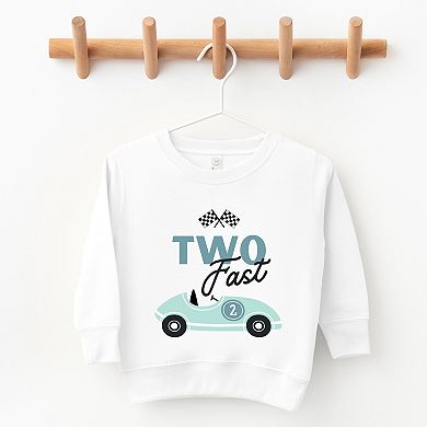 Two Fast Racecar - Toddler Graphic Sweatshirt