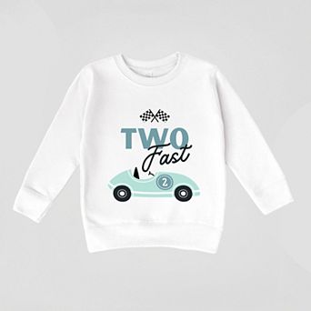 Two Fast Racecar - Toddler Graphic Sweatshirt