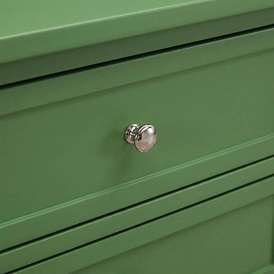 Nightstand, 2 Wood Drawers, Sturdy Construction for Bedroom Storage