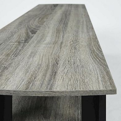 FurniFact Entertainment center with composite wood finish for TV storage