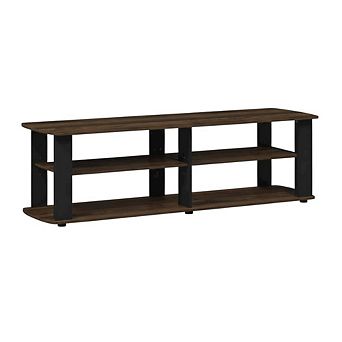 FurniFact Entertainment center with composite wood finish for TV storage