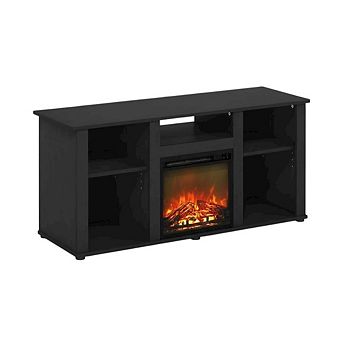 FurniFact Fireplace TV Stand with Open Storage for TVs up to 55 in