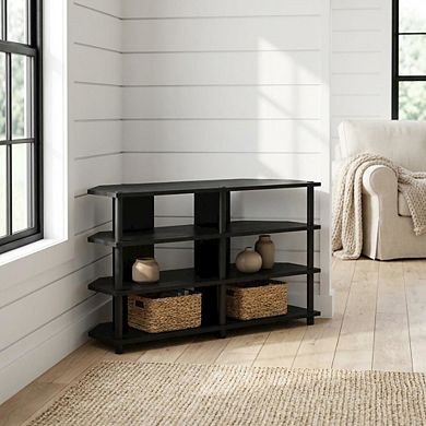 FurniFact Corner TV Stand for 55-Inch TVs