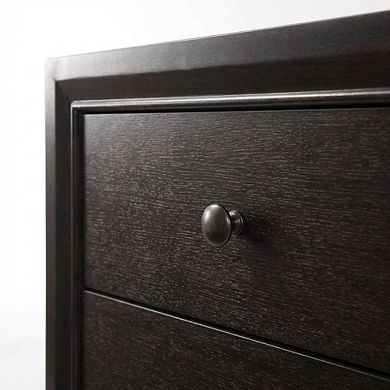 Transitional Nightstand with Sleek Finish and Functional Design