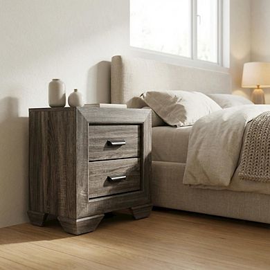 Bedroom Nightstand with Rustic Country-Cottage Style