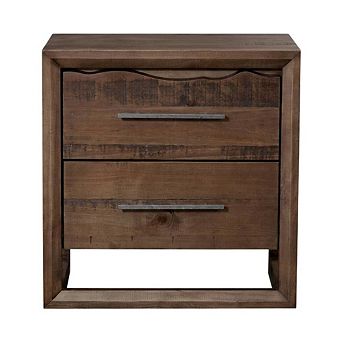 Nightstand in Warm Lifestyle Finish with Sturdy Construction