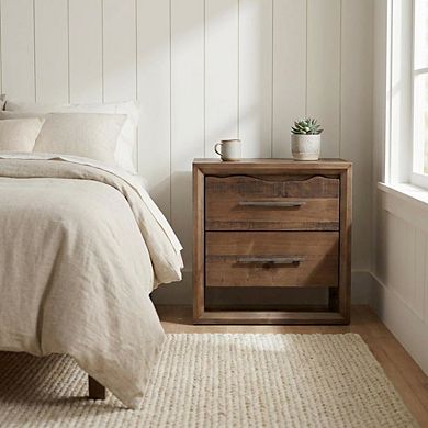 Nightstand in Warm Lifestyle Finish with Sturdy Construction