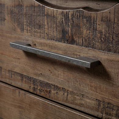 Nightstand in Warm Lifestyle Finish with Sturdy Construction