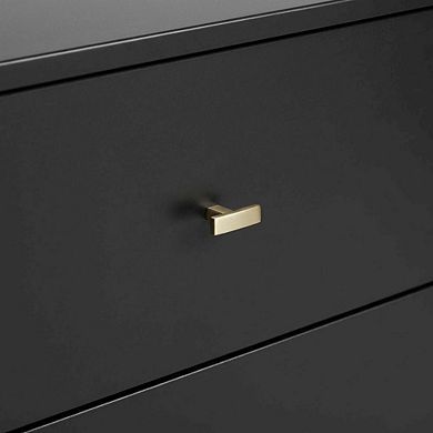 Nightstand with 2 drawers, modern design and sleek finish