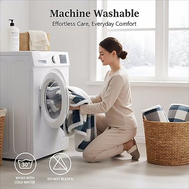 Sherpa Fleece Throw Blanket Reversible Plush and Fluffy