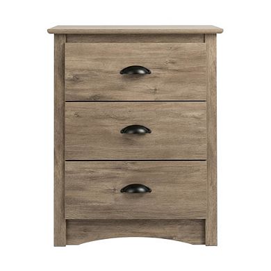 Nightstand with 3 Drawers and Modern Design for Bedroom Storage