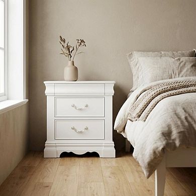 Bedroom Nightstand, Traditional Design, Sturdy Construction, Compact Size