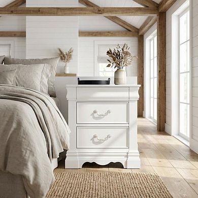 Bedroom Nightstand, Traditional Design, Sturdy Construction, Compact Size