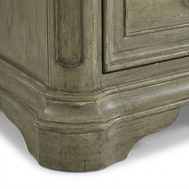 Nightstand with 2 Drawers and Traditional Design