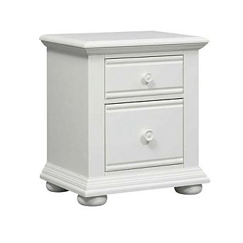 Nightstand with 2 Drawers and Cottage Style