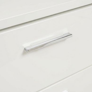 Solid Wood Nightstand with 2 Drawers for Bedroom Decor