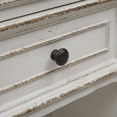 Antique Nightstand with Single Drawer and Elegant Finish