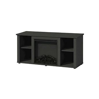 FurniFact Electric Fireplace TV Stand with Storage
