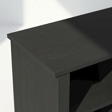 FurniFact Electric Fireplace TV Stand with Storage