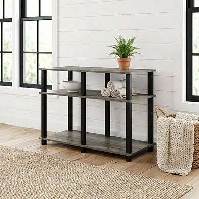 FurniFact Wooden TV stand for up to 40 inch TVs