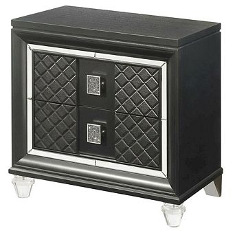 Nightstand with Modern Glam and Contemporary Style