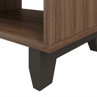 Starlight Canyon Home Nightstand with Drawer and Folding Door for Bedroom