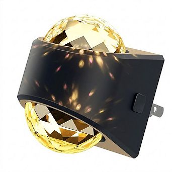 Dimmable LED Projector Night Light with Automatic Soft White Illumination.