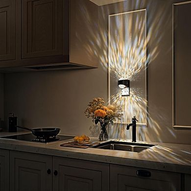 Dimmable LED Projector Night Light with Automatic Soft White Illumination.