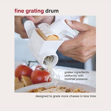 Rotary Cheese Grater Hand Crank with 3 Stainless Steel Blades