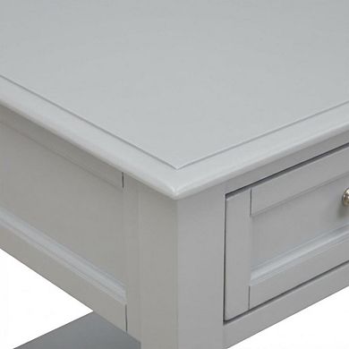 Nightstand with Wooden Drawer and Sturdy Construction for Bedroom